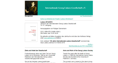 Desktop Screenshot of lukacs-gesellschaft.de